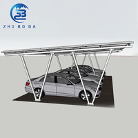 Système de montage optimisé pour carport solaire, support anti-vibration pour panneaux solaires, idéal pour les systèmes solaires de stationnement