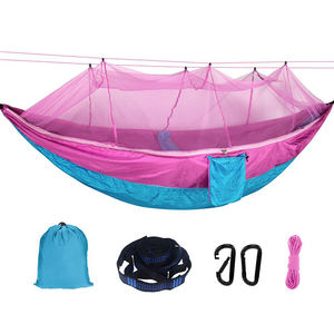 210T Nylon Swing <span class=keywords><strong>Hamac</strong></span> avec <span class=keywords><strong>Moustiquaire</strong></span> Portable Extérieur Parachute Tente 2 Personnes Camping Meubles - Product Image 3