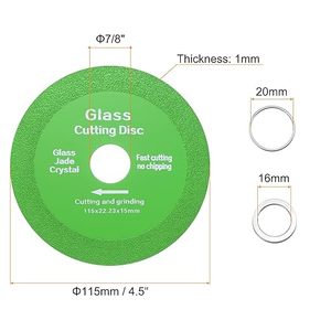 Disque de coupe pour meuleuse d'angle, <span class=keywords><strong>lame</strong></span> de scie ultra-fine, coupe-verre à bords diamantés pour céramique, <span class=keywords><strong>carrelage</strong></span>, verre, bouteilles de vin, cristal - Product Image 2