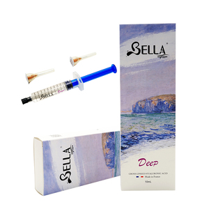 Bella deep 10ml <span class=keywords><strong>Acide</strong></span> <span class=keywords><strong>Hyaluronique</strong></span>, Produit de comblement dermique 24mg par ml, Monophasique, pour un volume profond du menton, des joues, du <span class=keywords><strong>nez</strong></span>, des fesses et du corps. - Product Image 1
