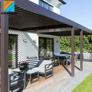 Hoogwaardige Buitenstructuur Luxe Waterdichte Gemotoriseerde Tuinluifel Tuinhuisje Met Lamellen Gemotoriseerde Pergola Voor Gebruik In De Tuin - Product Image 5