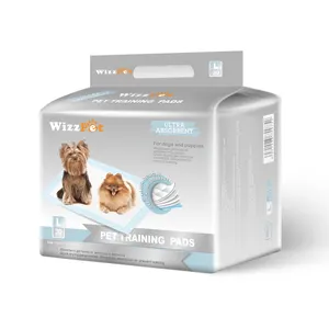 Private Label Pet Carbon Fiber Plas Pad Doggy Training En Puppy Pad Met Houtskool 60X90