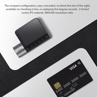 Tableau de bord noir GPS Dash Cam avec WiFi 4K + 1080P Vision nocturne avant et arrière pour voitures et véhicules Compatible avec les applications