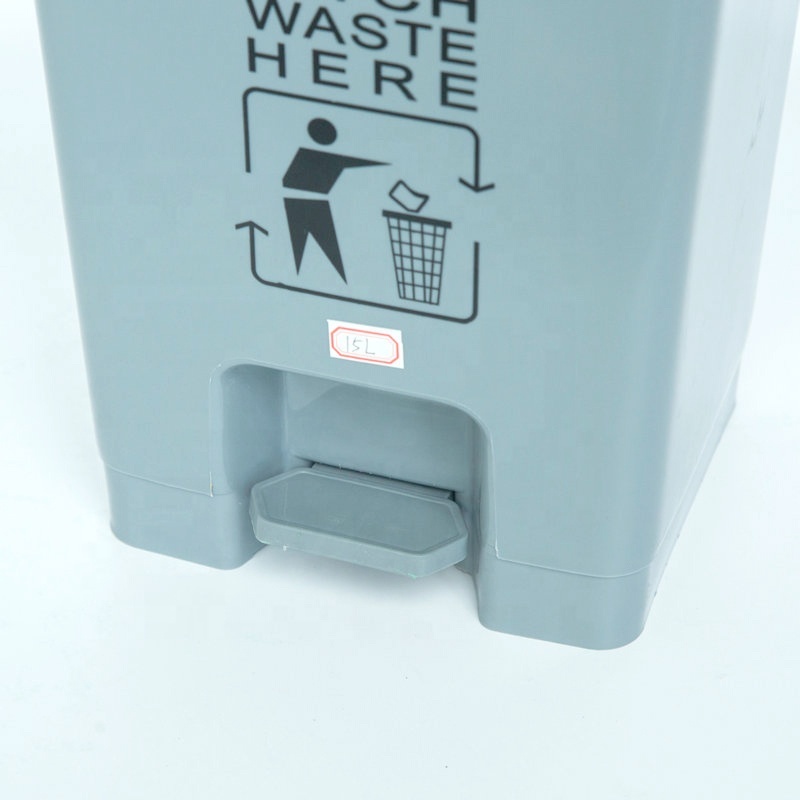 Custom Design Different Size Waste Bin Plastic Dustbin, Pedal Garbage Can/
