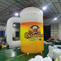 Tasse de bouteille de bière gonflable géante personnalisée ballon de plongée pour l'événement de l'Oktoberfest et les décorations d'arc