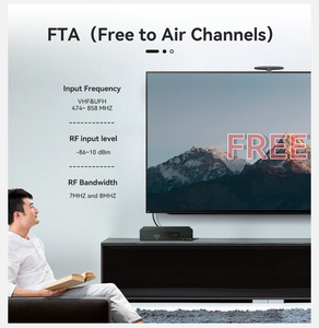 Antenne TV numérique intérieure et extérieure HD DTMB Aucun réseau requis-Antenne récepteur d'ondes de sol - Product Image 2