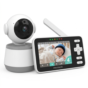 KT614W Tuya Smart WiFi Baby Monitor 5.5 Inch <b>IPS</b> 720P Screen with AI Motion Crying Detection and Night Light - Product Image 1