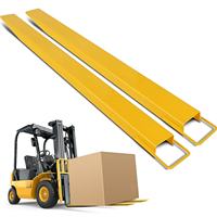 Extensions de fourches de chariot élévateur robustes en acier de 4-6 mm, qualité industrielle, accessoire durable avec garantie d'un an