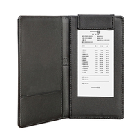 Couvertures de Menu de Restaurant Double pli en cuir personnalisé A5/A4/A3 avec porte-stylo pour liste de vins, boissons