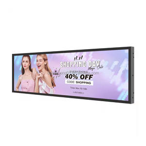 23,1 Zoll benutzer definierte Größe kleines Regal Werbe bildschirm für Einkaufs zentrum Ultra Wide Bar Typ Stretched LCD Smart <span class=keywords><strong>Window</strong></span> <span class=keywords><strong>Display</strong></span> - Product Image 3