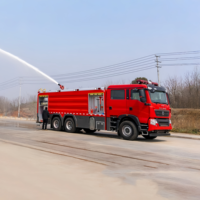 Nouveau camion de pompiers industriel HOWO pour la lutte contre les incendies, avec réservoir d'eau de 2-3 tonnes et réservoirs de mousse de 8-12 tonnes, pour la protection incendie des usines et des parcs