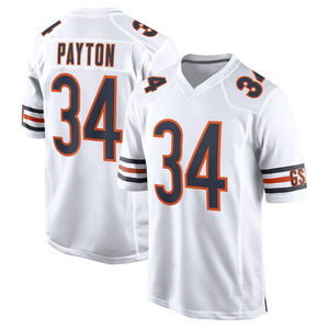 Vente en gros de vêtements pour hommes18 # Williams84 # Loveland34 # Maillots de football américain Payton, édition limitée, cousus, 100 % polyester, séchage rapide - Product Image 3
