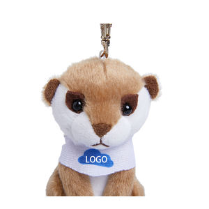 2022新しいデザインホットセールカスタムぬいぐるみキーホルダーおもちゃぬいぐるみアライグマかわいい小さなぬいぐるみmeerkatキーホルダーぬいぐるみ - Product Image 4