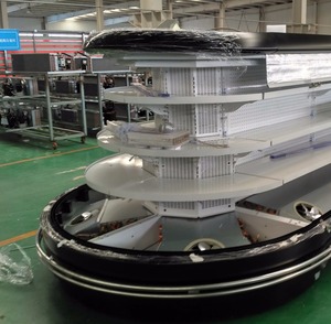 Thương mại đôi Nhiệt độ làm mát bằng không khí bán dọc multideck tủ lạnh cho rau điều khiển từ xa - Product Image 1