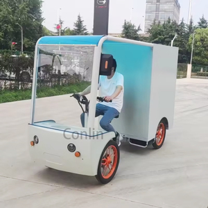 L'ultima bicicletta elettrica Cargo Ebike A quattro <span class=keywords><strong>ruote</strong></span> motrici A quattro <span class=keywords><strong>ruote</strong></span> del 2024 con una custodia Bakfiets Cargo Bike - Product Image 3