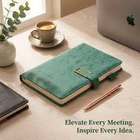 Carnet A5 en cuir PU personnalisé avec fermeture métallique, 100 feuilles, vente en gros, OEM, logo gaufré, journal, agenda, cadeau d'affaires pour le bureau