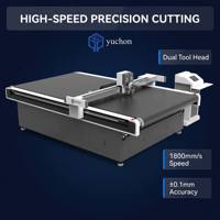 YUCHON - Plotter CNC de Alta Velocidad para Tela, Máquina de Corte Automática de Tela con Cuchilla Circular