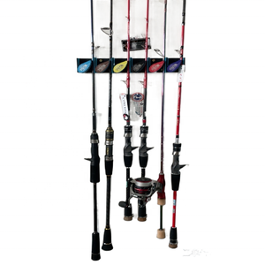Yousya nouveau Design support de <span class=keywords><strong>rangement</strong></span> vertical pour <span class=keywords><strong>canne</strong></span> <span class=keywords><strong>à</strong></span> <span class=keywords><strong>pêche</strong></span> organisateur <span class=keywords><strong>à</strong></span> 6 tiges avec garde-repos pour montage mural/plafond de <span class=keywords><strong>garage</strong></span> - Product Image 5