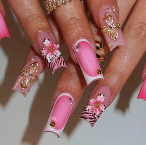 <span class=keywords><strong>Uñas</strong></span> hechas a mano <span class=keywords><strong>de</strong></span> alta calidad gran oferta estilo 3D flor tallada reutilizable Prensa en <span class=keywords><strong>uñas</strong></span> al por mayor - Product Image 3
