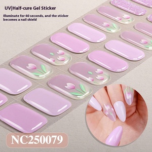 Zhengxiang New Châu Âu Mỹ Cho Amazon Sơn Móng Tay Gel Bán Chữa Khỏi Uv Móng Tay Dán Hành Tây Bột Bông Tuyết Gel Dải - Product Image 4