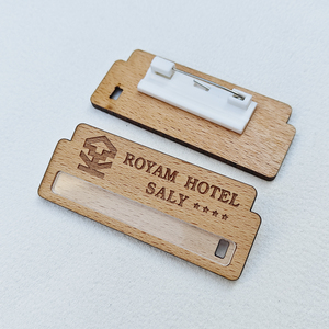 Targhette <span class=keywords><strong>in</strong></span> <span class=keywords><strong>Legno</strong></span> Personalizzate con Logo e Strass, Incisione a Ombra, Riutilizzabili, Regalo Aziendale Moderno ed Ecologico - Product Image 5