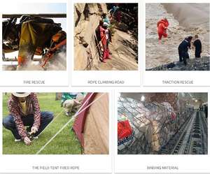 Cuerda de línea de ancla de poliéster rojo de tracción fuerte 12mm 14MM 16MM 18mm 20mm cuerda de <span class=keywords><strong>escalada</strong></span> - Product Image 6