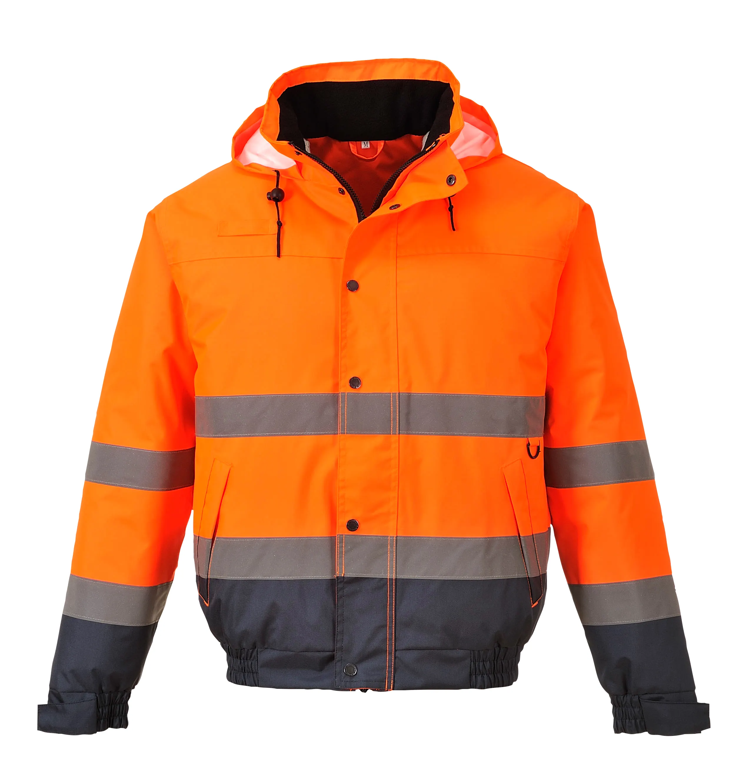 Fornitura di fabbrica abbigliamento da lavoro di sicurezza ad alta visibilità abbigliamento da lavoro di sicurezza per l'edilizia giacca da lavoro riflettente da 3M per uomo