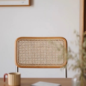 <span class=keywords><strong>Silla</strong></span> Cesca de Ratán Nórdico Negro para Sala de Estar, <span class=keywords><strong>Silla</strong></span> Moderna de Caña para Banquete, Restaurante o Cafetería - Product Image 2