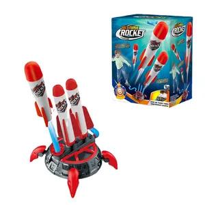 Cohete de alto rendimiento con ángulo de lanzamiento ajustable para niños, juguete superduradero, lanzador múltiple, nuevo
