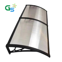 Auvent en polycarbonate facile à installer, bricolage, auvent de fenêtre en plastique pour protection solaire extérieure