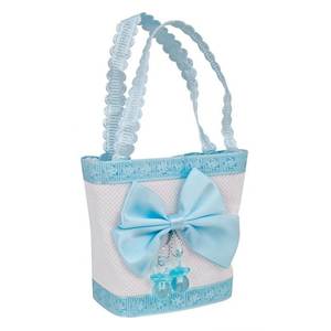 Bolsa Pequeña Azul Claro con Lazo para Regalos - Product Image 1