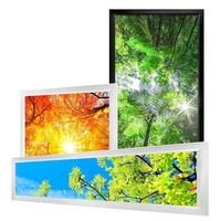 Skylight bleu ciel nuages LED panneau de plafond lumière Top Pick pour bureau hôpital décor 600x600mm 300x1200mm panneau encastré pour