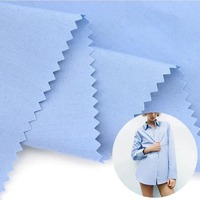 Tissu Greige Uni en Polyester Coton TC Tissé Air Jet pour Chemises et Uniformes, Base Vierge pour Blanchiment, Teinture et Impression en Usine Textile