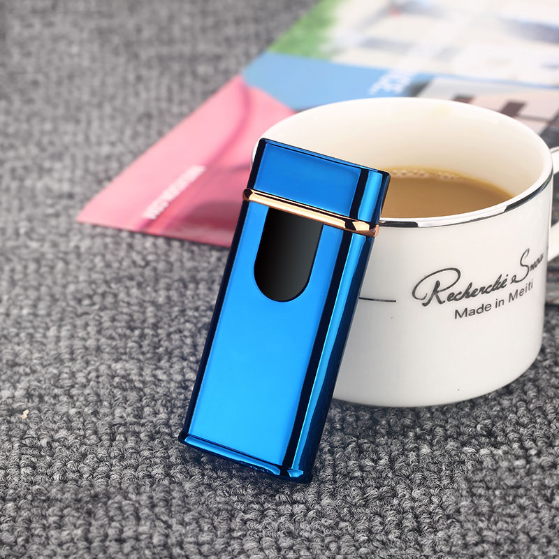 USB充電式電子ピピタ防風トーチシガーライターカッターセットノッチ