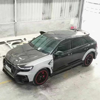 Kit de carrosserie en fibre de verre pour Audi RS Q8 Pare-chocs avant Ailes avant Pare-chocs arrière Embouts d'échappement Aile de toit Couvercle de moteur