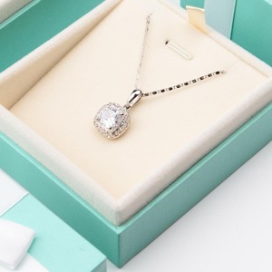 Velvet pendant necklace gift <b>box</b> <b>long</b> chain display cabinet, customizable according to needs - Product Image 2