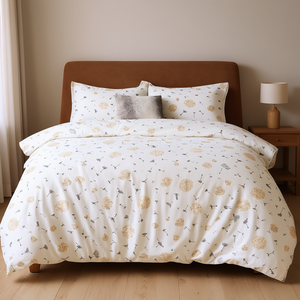 Juego de Ropa de Cama Dandelion Wish 2073, Juego de Ropa de Cama de Algodón Floral, Suave y Ligero, Proveedor OEM de Textiles para el Hogar - Product Image 3