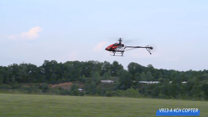 WLtoys V913-A RC Helicopter RTF - 2.4G, 4CH Single Propeller