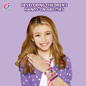 Chengji amitié <span class=keywords><strong>Bracelet</strong></span> Mini Kit de fabrication main corde tisserand jouet bricolage enfants <span class=keywords><strong>Bracelet</strong></span> faisant Kit métier à tisser - Product Image 3