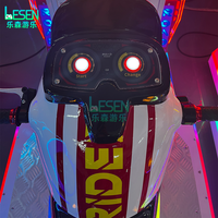 Máquina de Juego de Carreras de Motos con Simulador 3D y Luces LED, Operada con Monedas, para Centros de Entretenimiento - ¡Oferta!