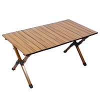 Table de camping pliante portable en aluminium INature moderne avec 4 sièges