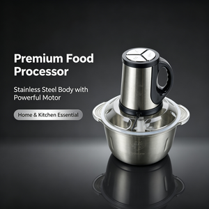 Hachoir à viande électrique multifonctionnel en acier inoxydable SUS 304, hachoir à aliments, hachoir à viande, processeur de cuisine, appareil <span class=keywords><strong>électroménager</strong></span> 250W pour usage domestique - Product Image 1