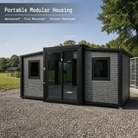 Maison préfabriquée modulaire extensible sur mesure de 20 pieds/40 pieds avec décoration intérieure complète, maison conteneur pour usage hôtelier, structure en acier