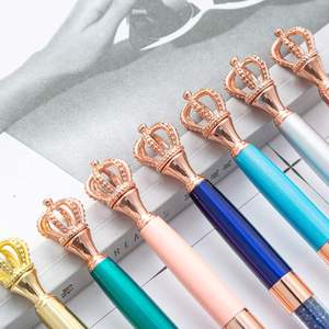 Bolígrafo Metálico con Diseño <span class=keywords><strong>de</strong></span> Corona y Cetro <span class=keywords><strong>de</strong></span> <span class=keywords><strong>la</strong></span> <span class=keywords><strong>Reina</strong></span> Funky, con Gran Cristal <span class=keywords><strong>de</strong></span> Diamante, Logotipo Personalizado, Bolígrafo Promocional Novedoso - Product Image 2