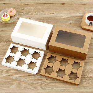 Caja Cuadrada Personalizada para 12 Cupcakes, Materiales Reciclados, con Relieve, para Llevar, Embalaje de Alimentos para Repostería, Cartón Rígido - Product Image 4