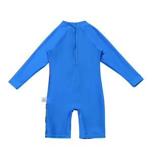 <span class=keywords><strong>Maillot</strong></span> <span class=keywords><strong>de</strong></span> <span class=keywords><strong>bain</strong></span> une pièce à manches longues pour garçons, motif floral, matière Spandex/Nylon, protection solaire, séchage rapide, bébés garçons - Product Image 2
