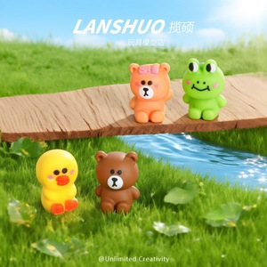 Lanshuo Resin Cartoon Animal Figurines <b>Mini</b> 3D DIY Craft Decorations For <b>Desk</b> Ornaments Handmade Jewelry Set - Product Image 4