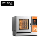 Horno Combinado Eléctrico con Vaporera, 10 Bandejas, Grado Comercial, Equipo Profesional para Hornear, Serie Figo, 18KW de Potencia