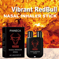 Bâtonnets inhalateurs nasaux double extrémité Red Bull personnalisés avec logo OEM, parfum Red Bull, huiles essentielles naturelles