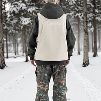 Leduo Homme 2025 Hiver Nouvelle Arrivée: Gilet Imperméable Multi-Poches Fonctionnel Extérieur avec Détails Inspirés de la Veste